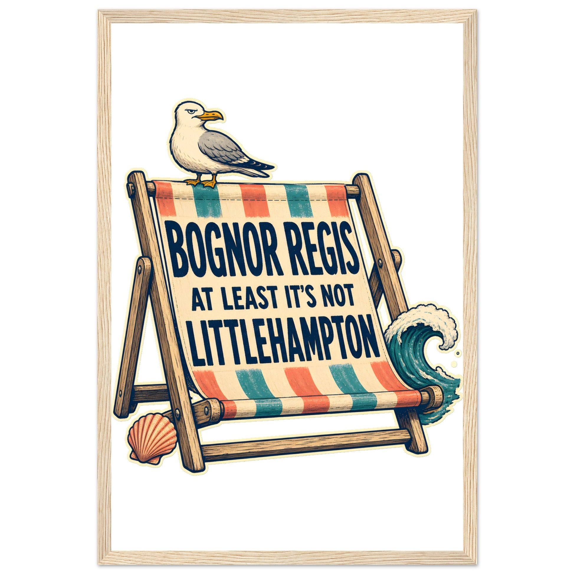 Bognor Regis — At Least It's Not Littlehampton Framed Wall Art — product view 3