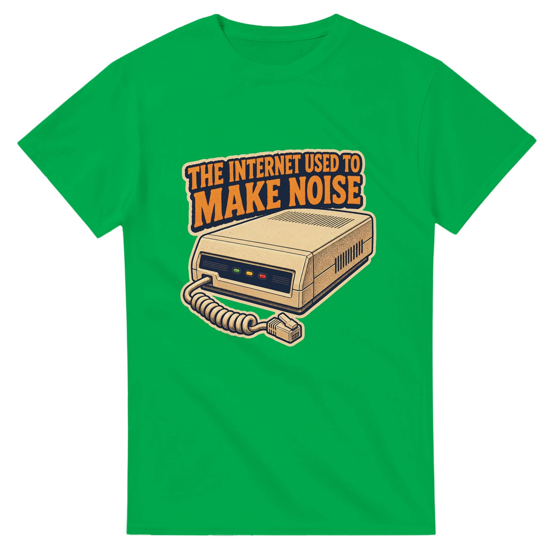 The Internet Used to Make Noise Retro Tech Graphic T-shirt — product view 11