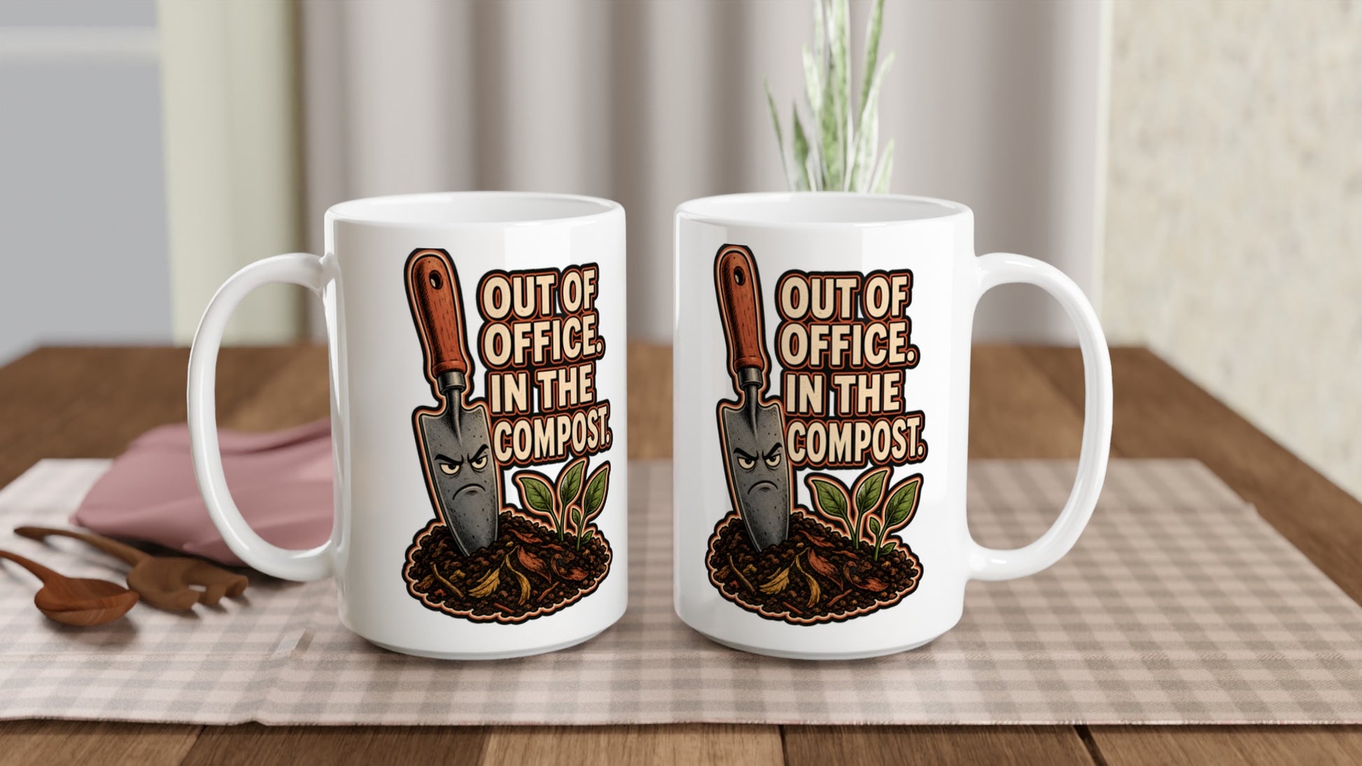 Out of Office, In the Compost Large Mug — product view 5