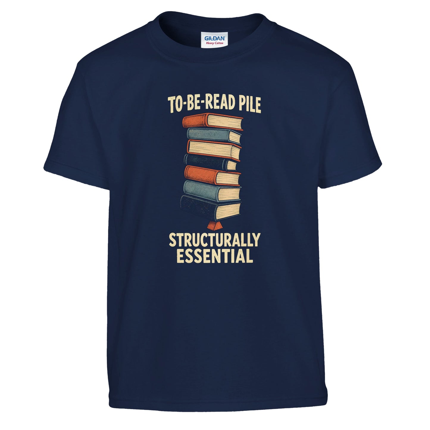 To-Be-Read Pile: Structurally Essential Book Graphic Kids' T-shirt — product view 7