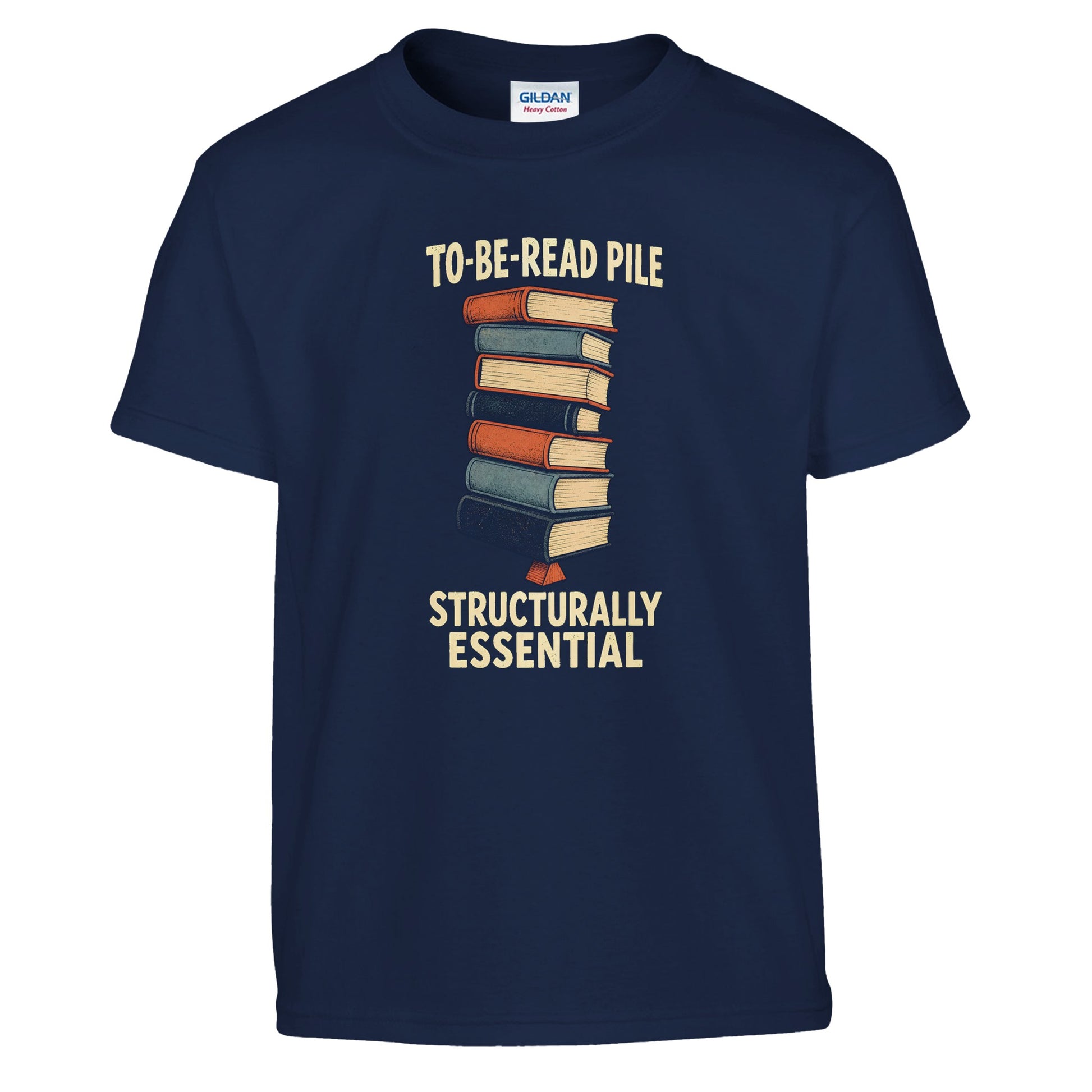 To-Be-Read Pile: Structurally Essential Book Graphic Kids' T-shirt — product view 7