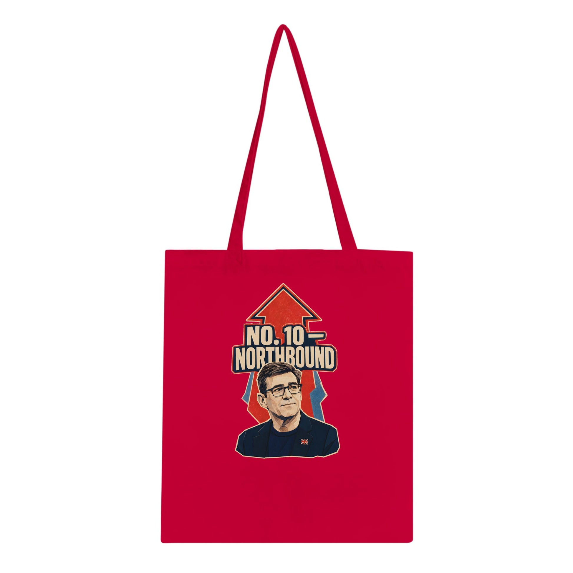 No. 10 — Northbound Andy Burnham Political Satire Tote Bag — product view 5