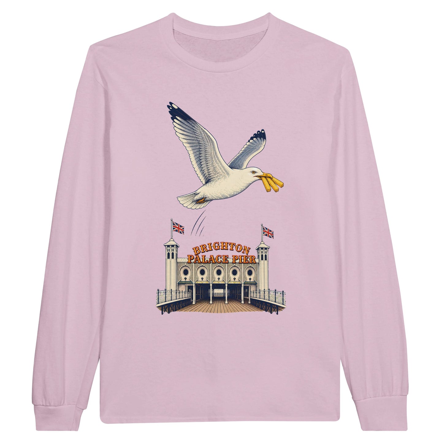 Brighton Palace Pier Chip Heist Long-Sleeve T-shirt — product view 6