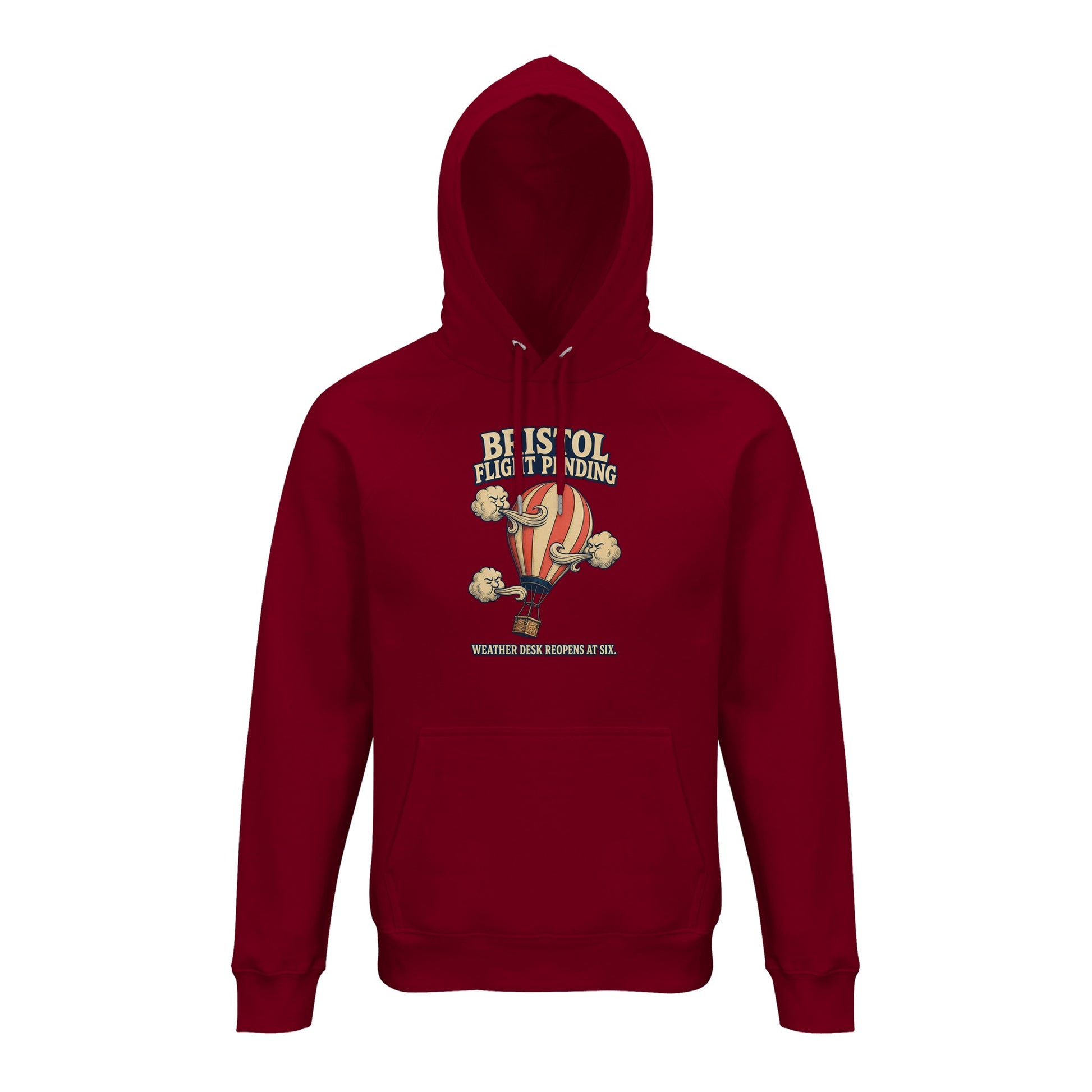 Bristol Flight Pending – Weather Desk Hoodie — product view 4