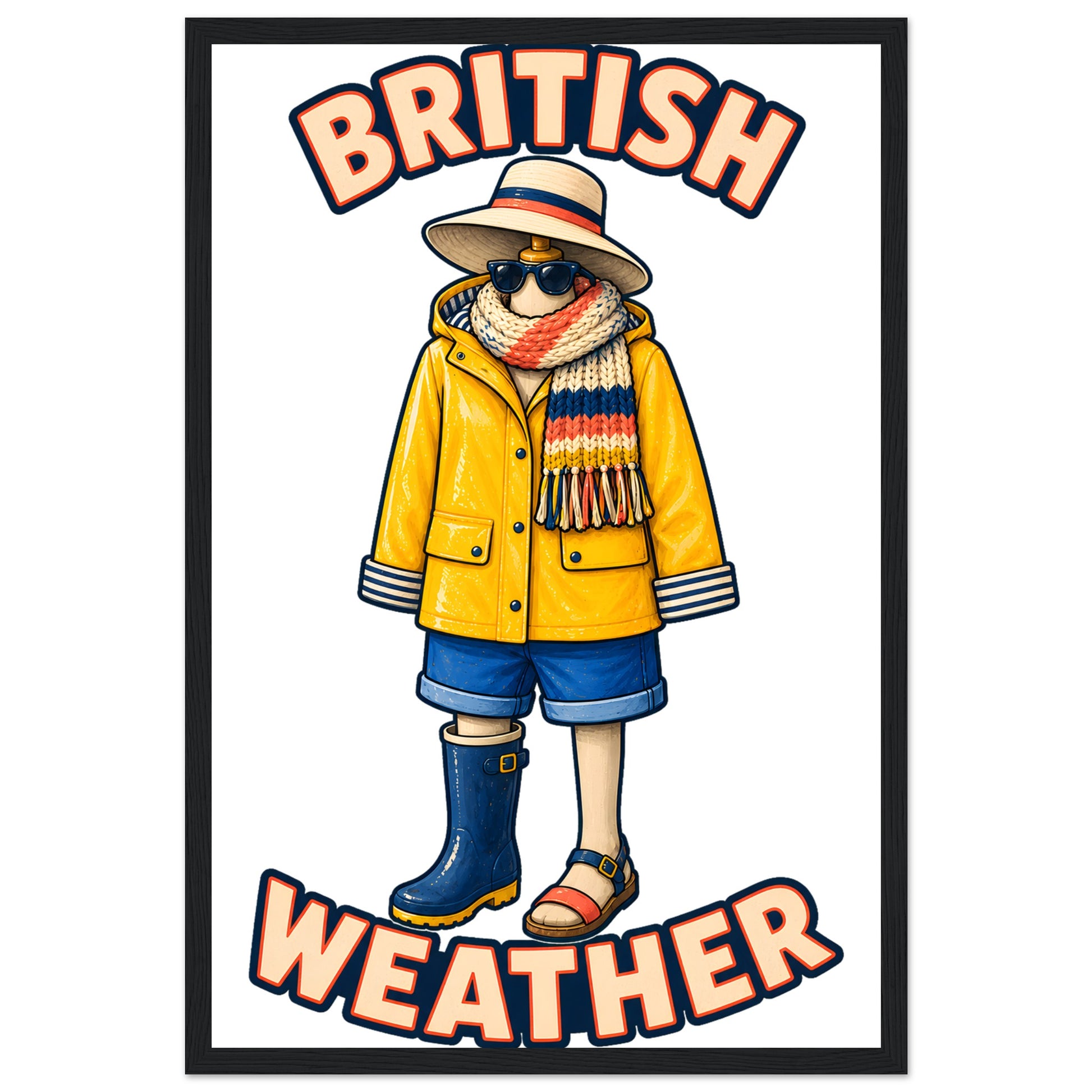 British Weather All-Weather Outfit Framed Wall Art — product view 6