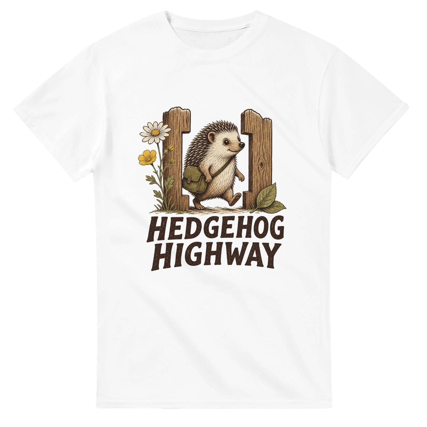 Hedgehog Highway Garden Graphic T-shirt product preview