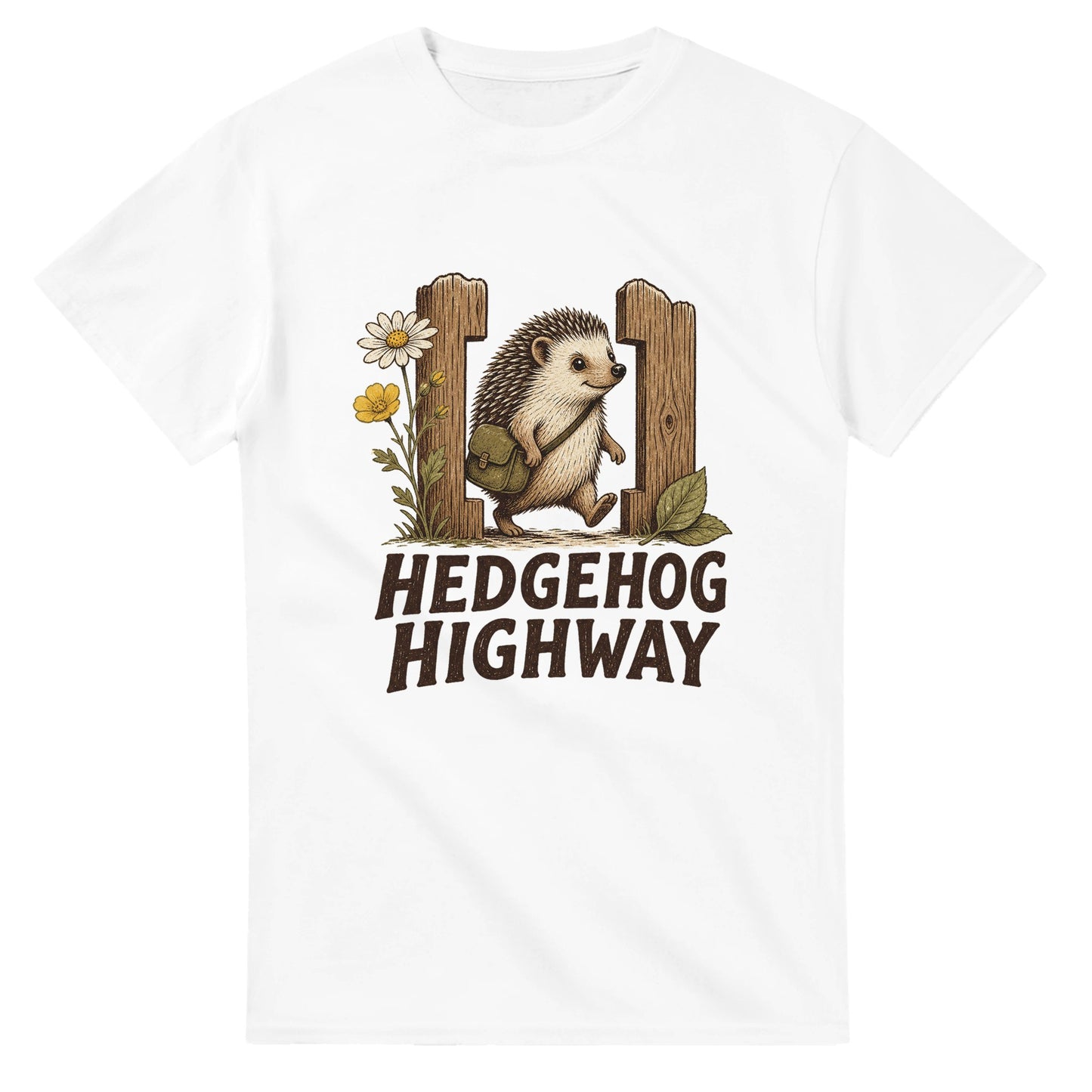 Hedgehog Highway Garden Graphic T-shirt — product view 1