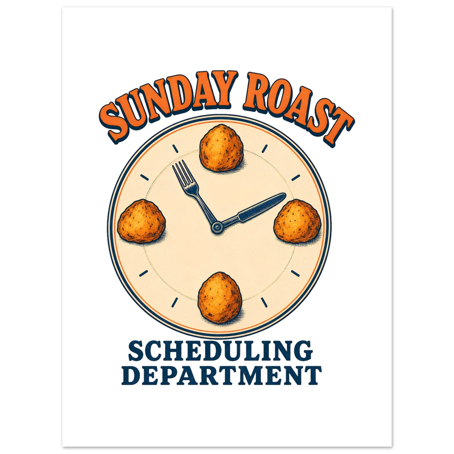 Sunday Roast Scheduling Department Poster — product view 4
