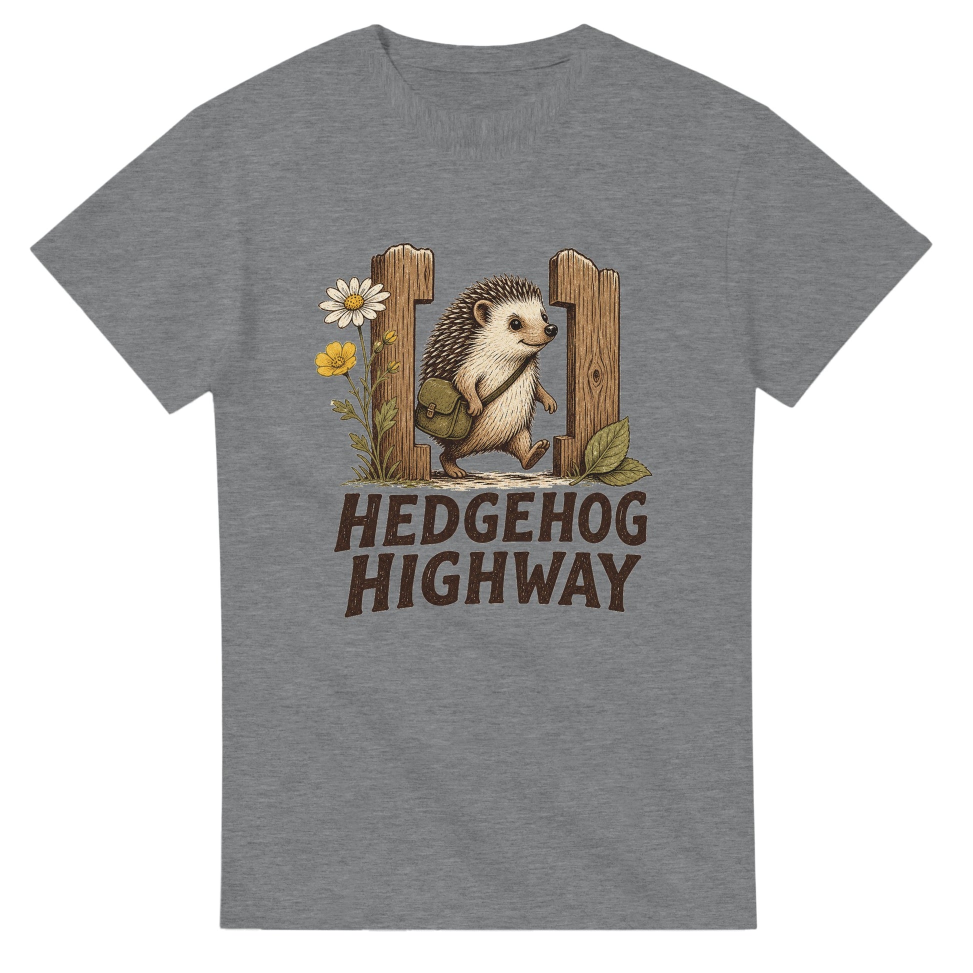 Hedgehog Highway Garden Graphic T-shirt — product view 12