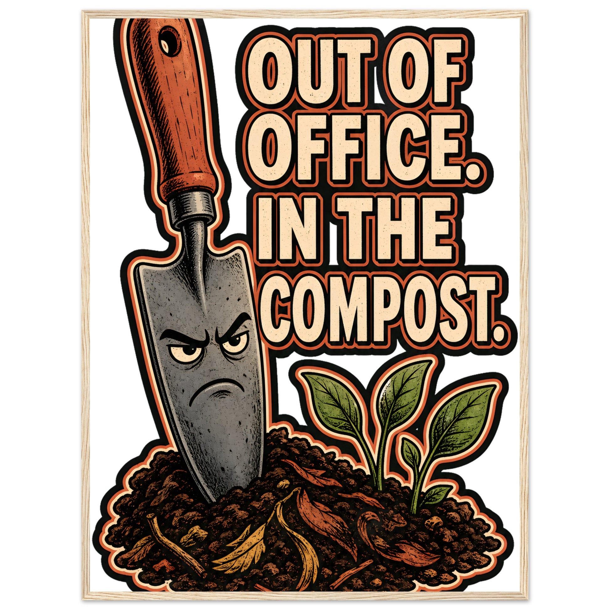 Out of Office, In the Compost Framed Wall Art — product view 5