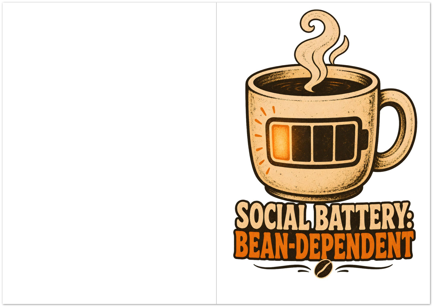 Social Battery: Bean-Dependent Graphic Greeting Card Pack — product view 5