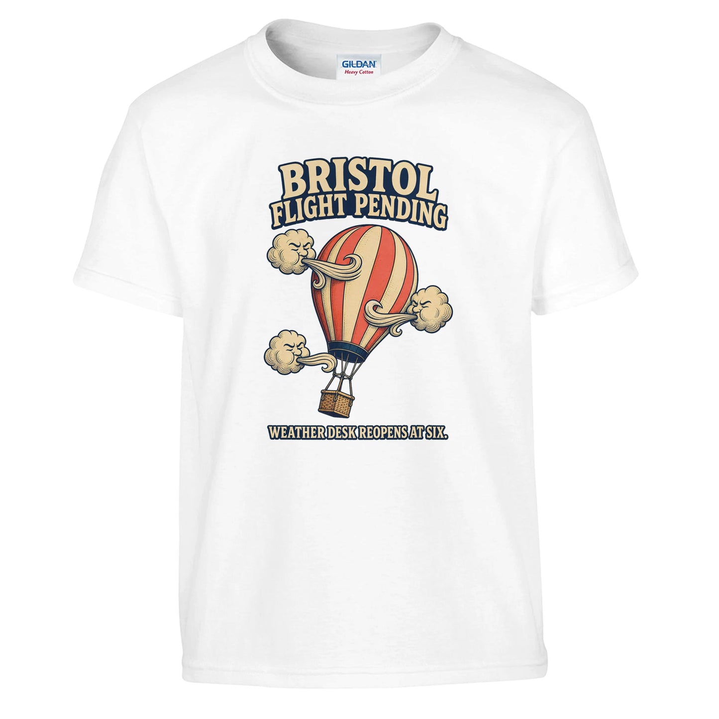 Bristol Flight Pending – Weather Desk Kids' T-shirt — product view 1