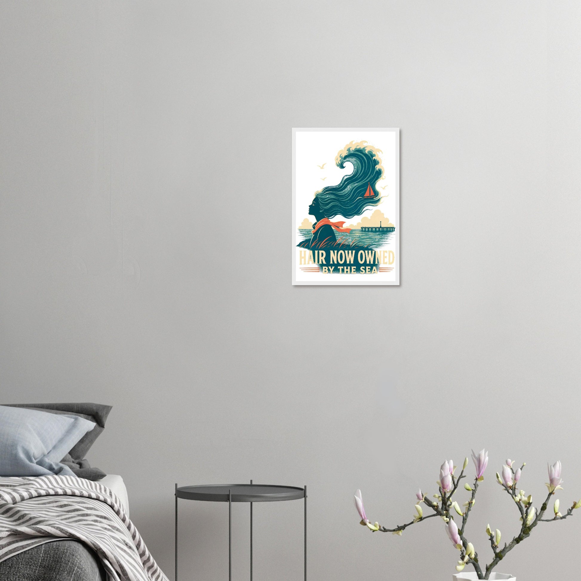 Hair Now Owned by the Sea Framed Wall Art — product view 10