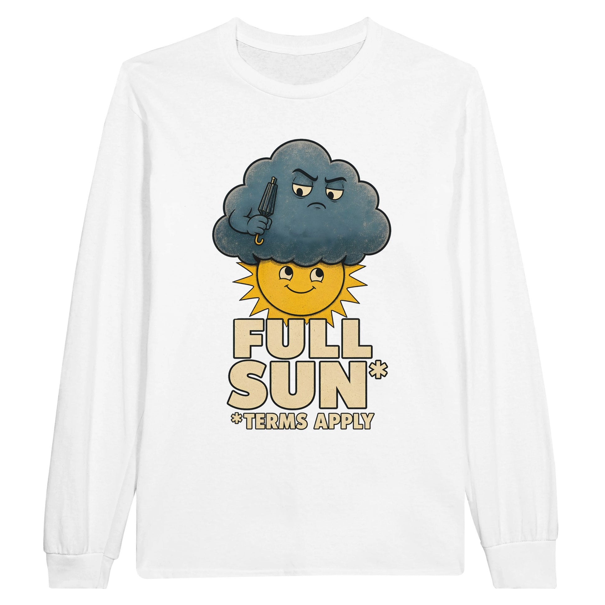 Full Sun, Terms Apply Weather Graphic Long-Sleeve T-shirt — product view 1