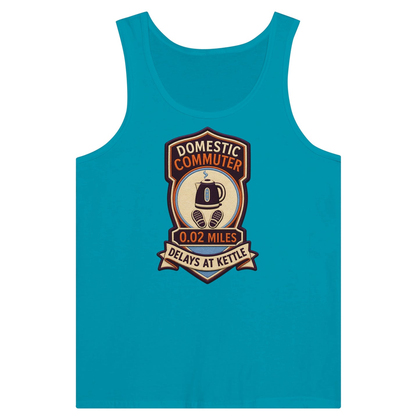 Domestic Commuter Premium Unisex Tank Top — product view 2