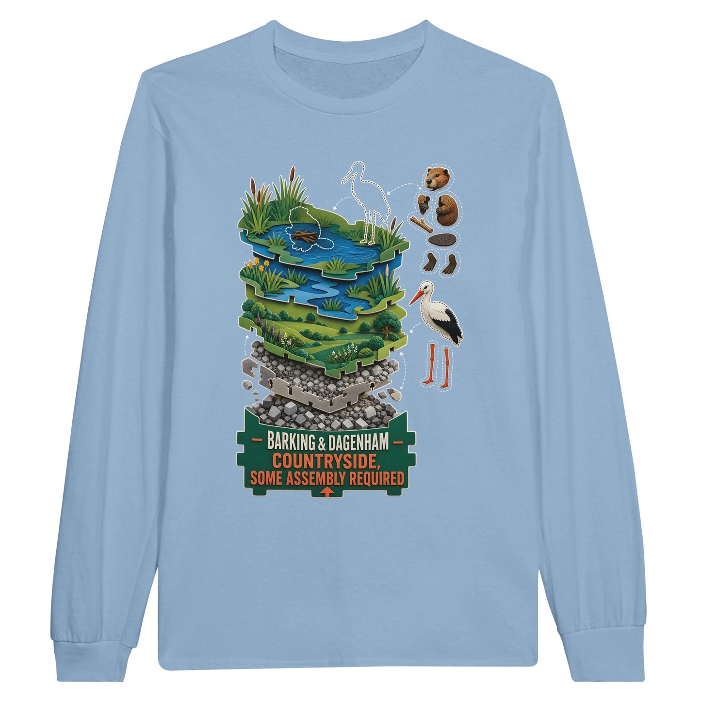 Barking & Dagenham Countryside Long-Sleeve T-shirt — product view 8