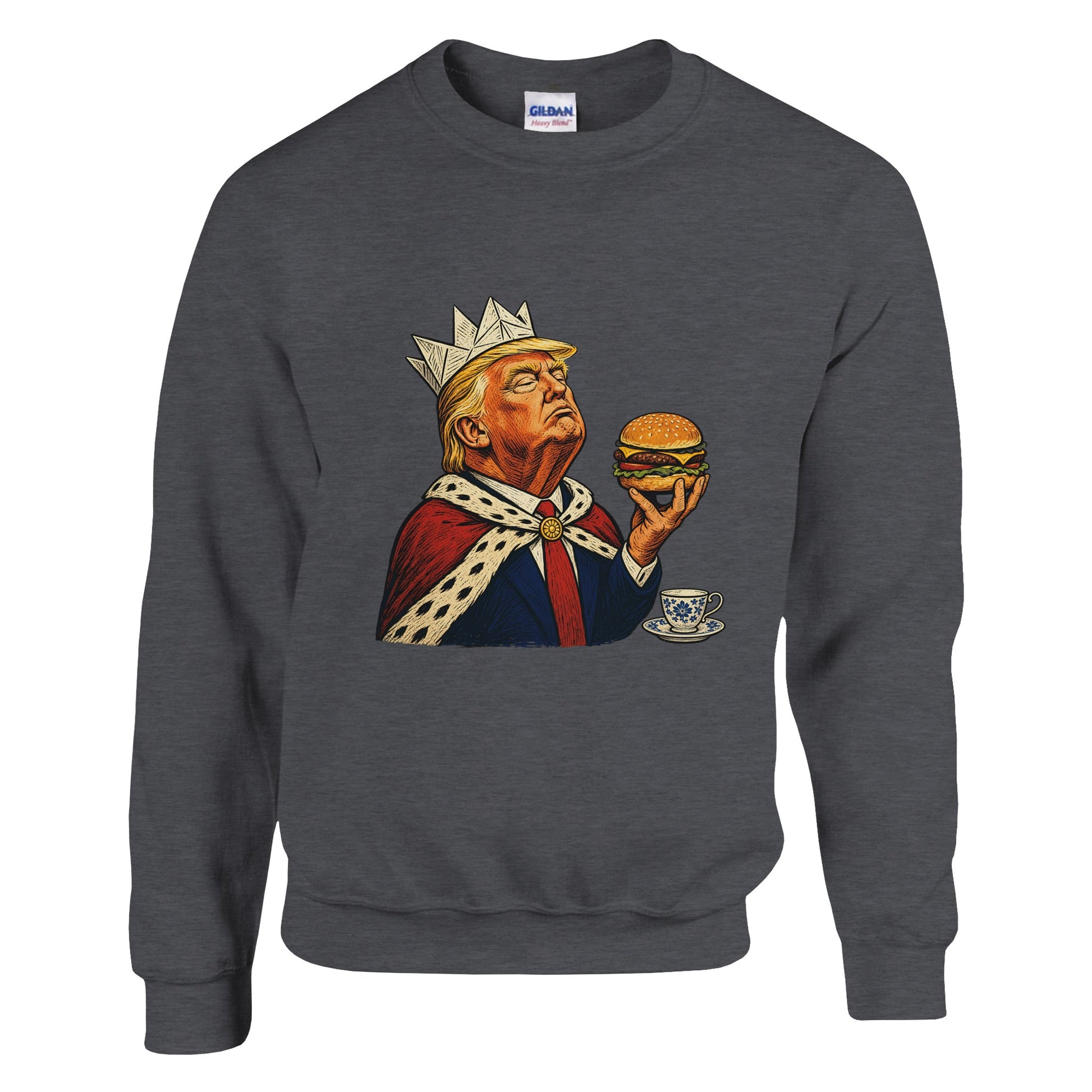 The Very Temporary Monarch — Trump Satire Sweatshirt — product view 14