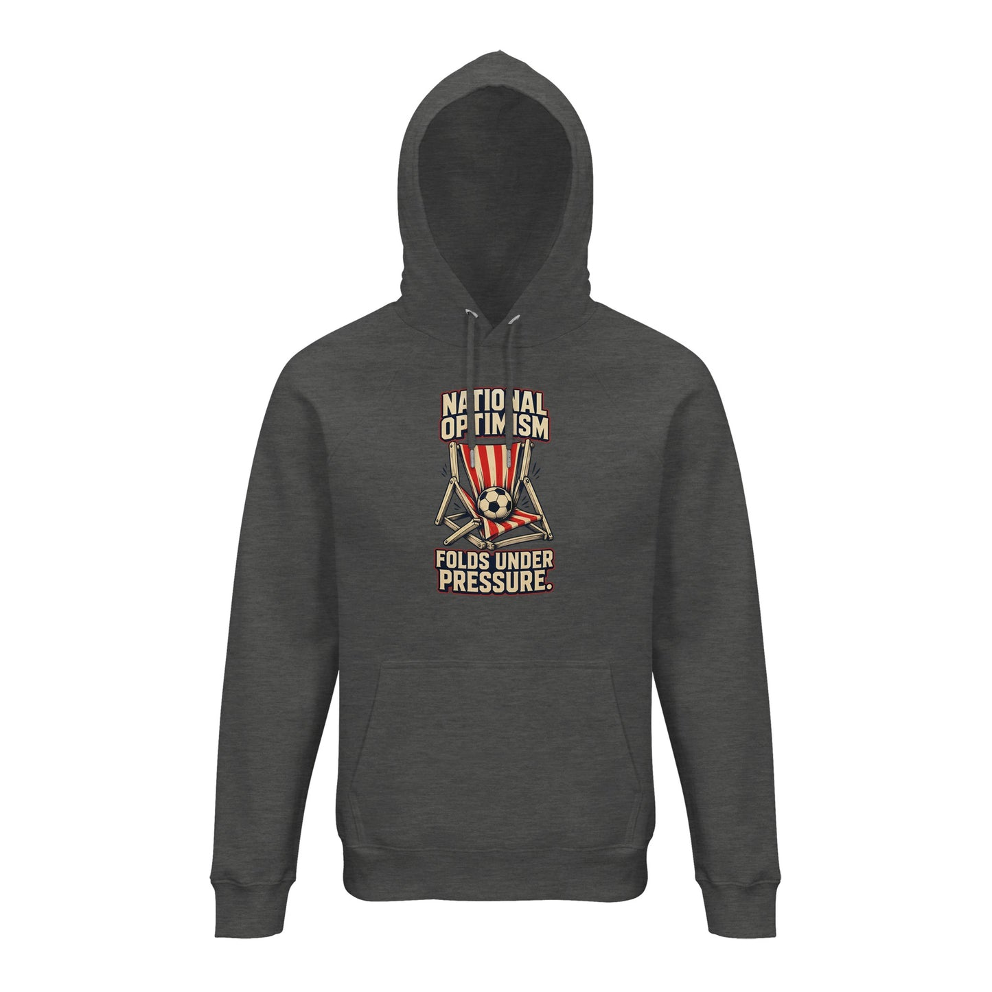 National Optimism Folds Under Pressure Football Hoodie — product view 10