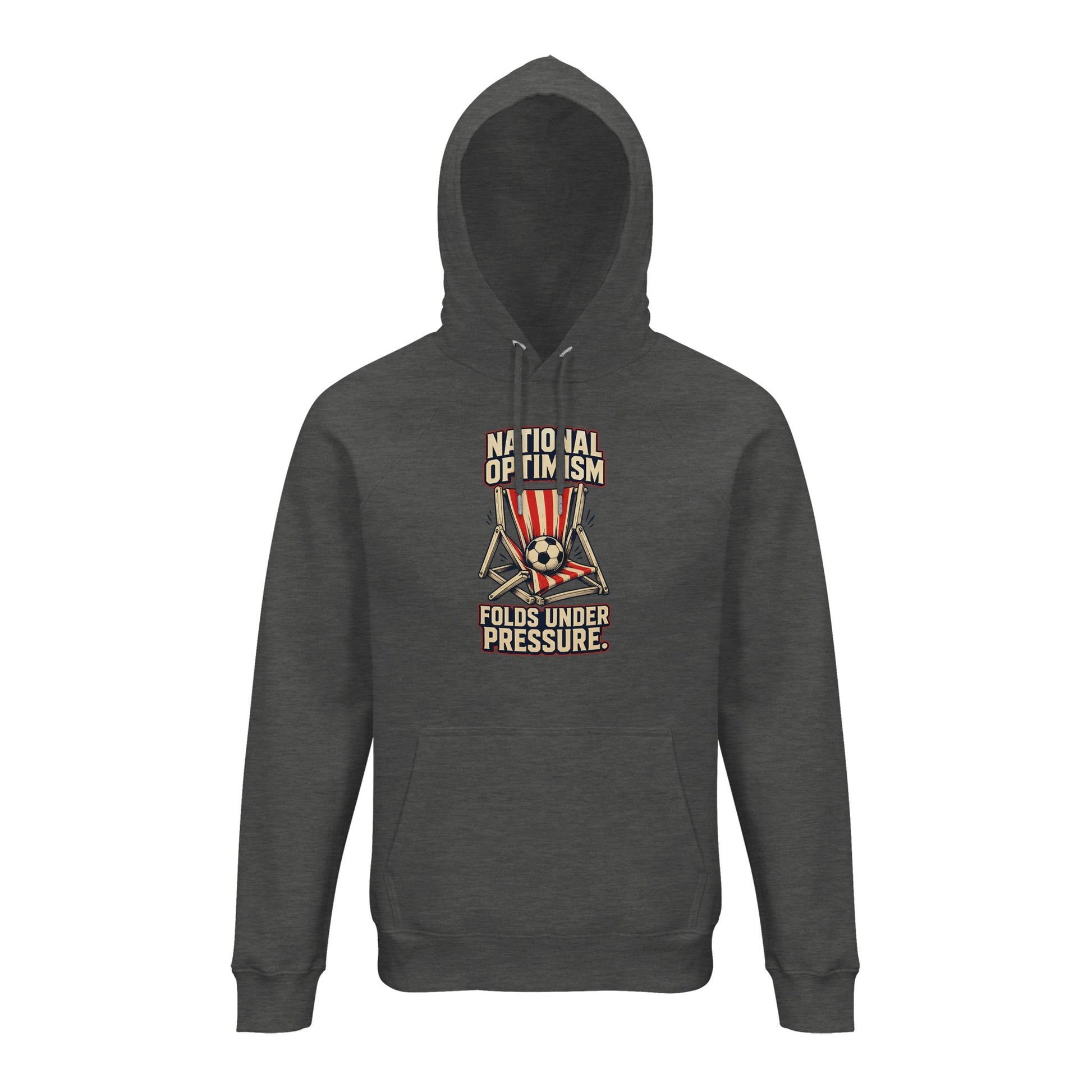 National Optimism Folds Under Pressure Football Hoodie — product view 10