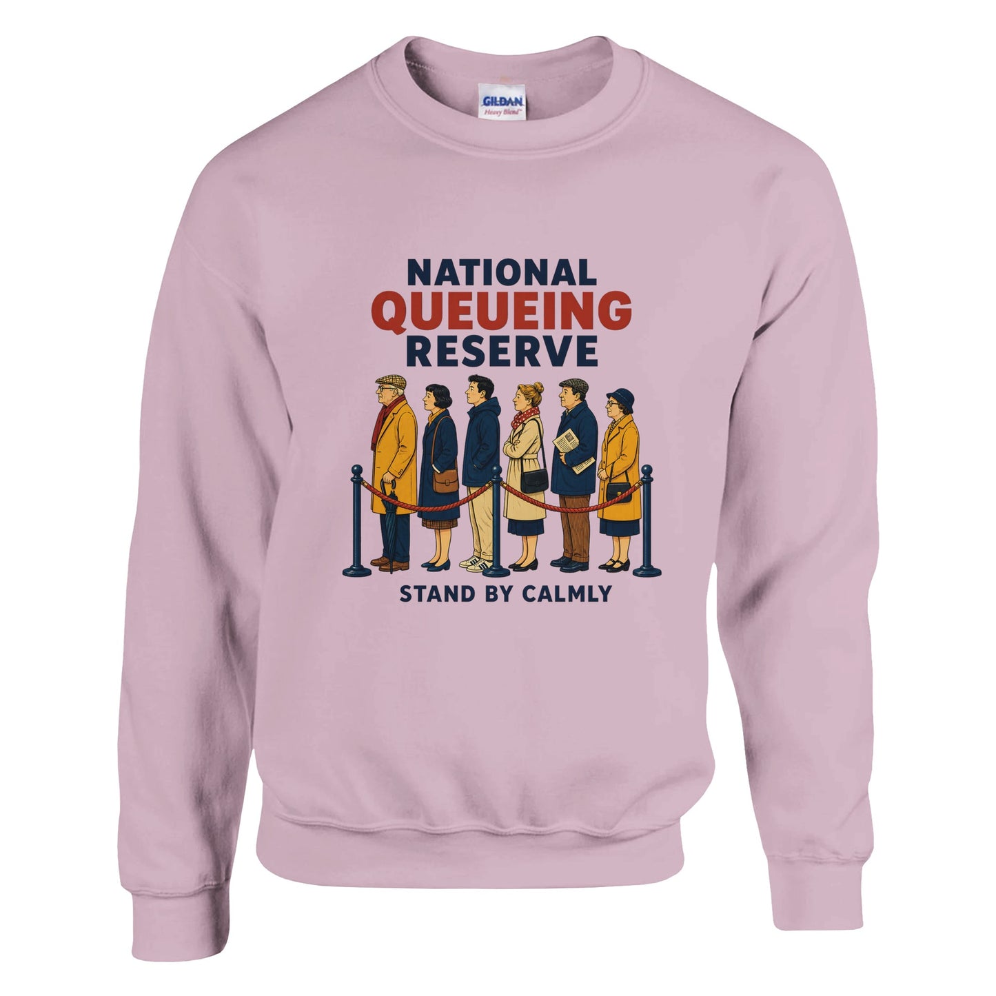 National Queueing Reserve – British Queue Graphic Sweatshirt — product view 9