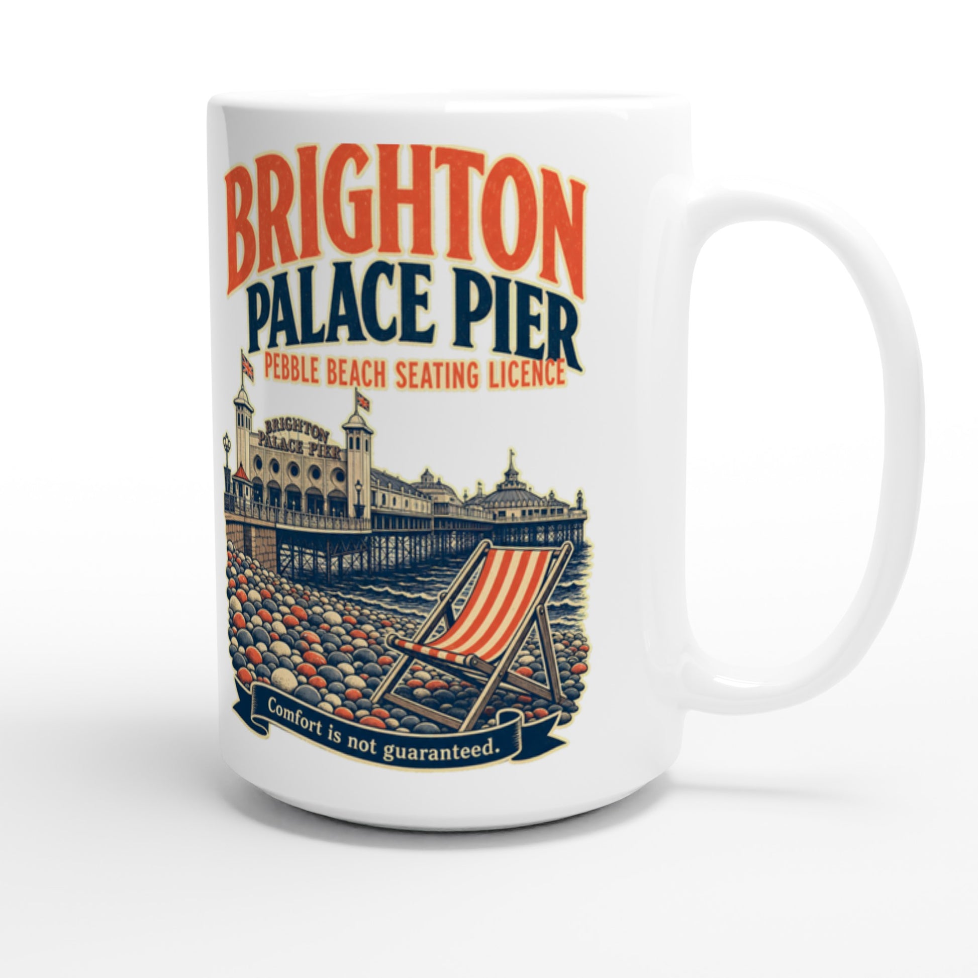 Brighton Pebble Beach Seating Licence Large Mug — product view 3