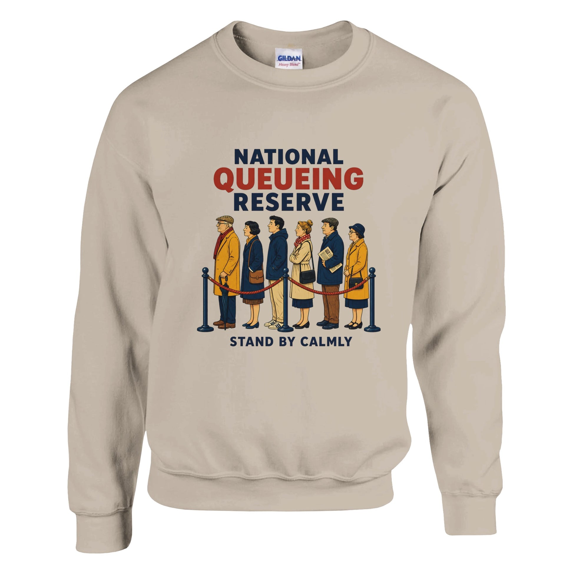 National Queueing Reserve – British Queue Graphic Sweatshirt — product view 6