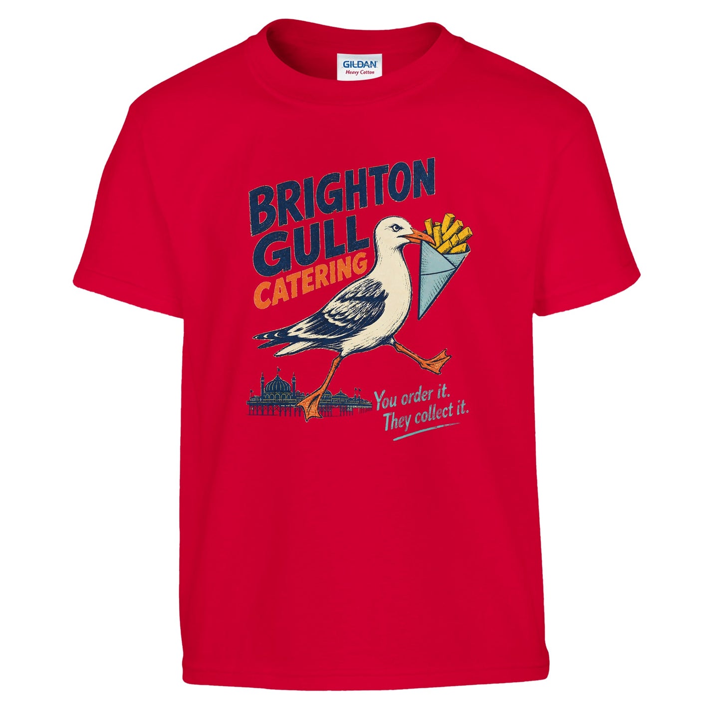 Brighton Gull Catering - You Order It, They Collect It Kids' T-shirt — product view 5