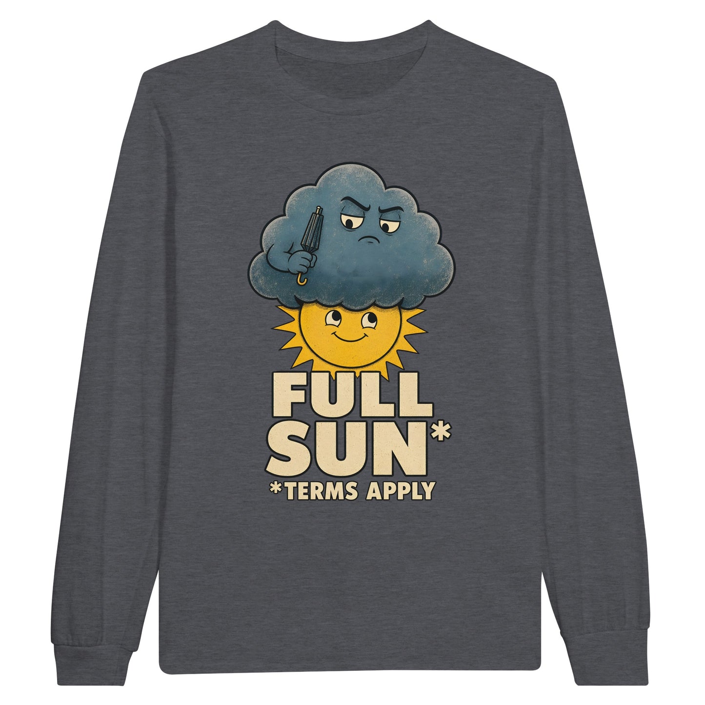Full Sun, Terms Apply Weather Graphic Long-Sleeve T-shirt — product view 2