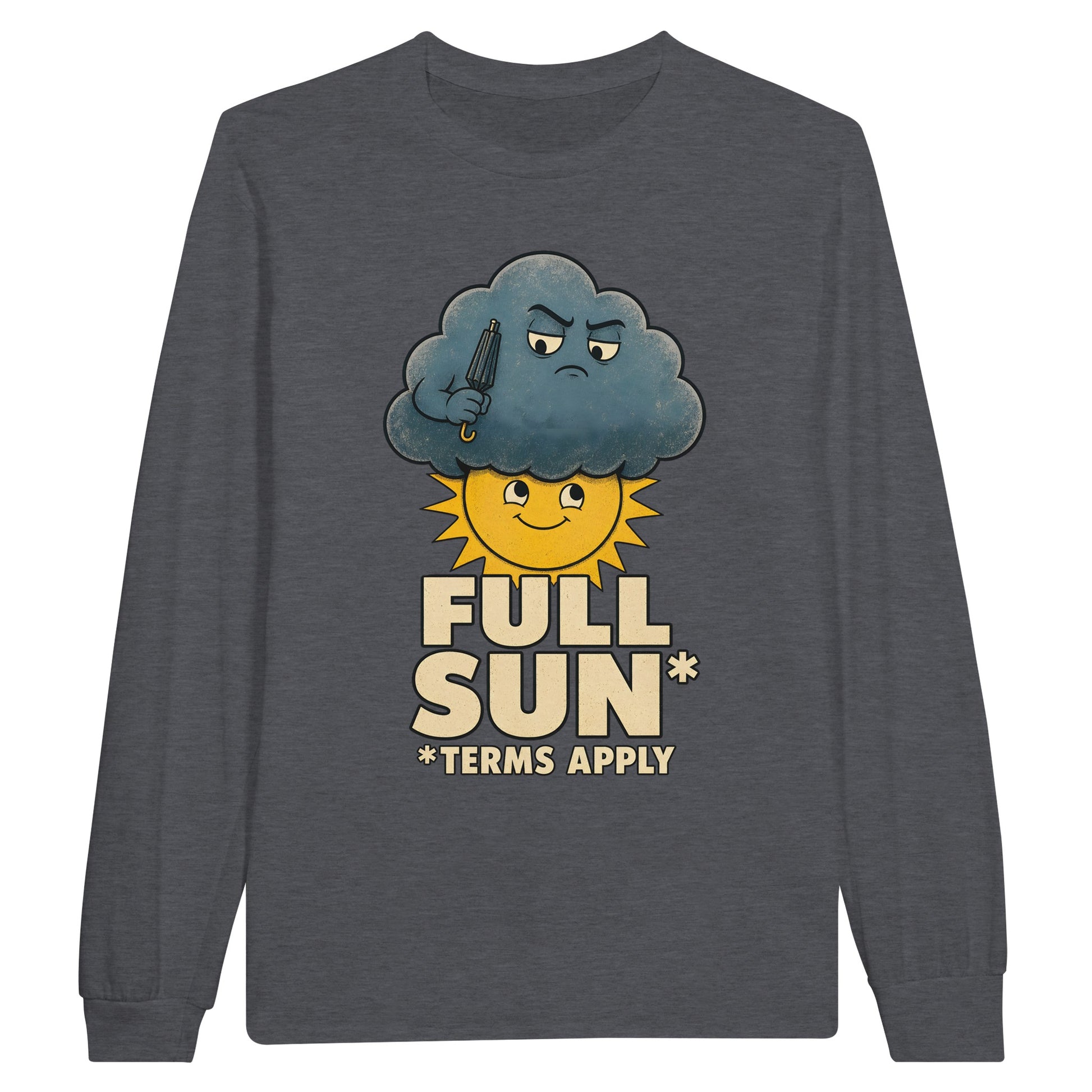 Full Sun, Terms Apply Weather Graphic Long-Sleeve T-shirt — product view 2