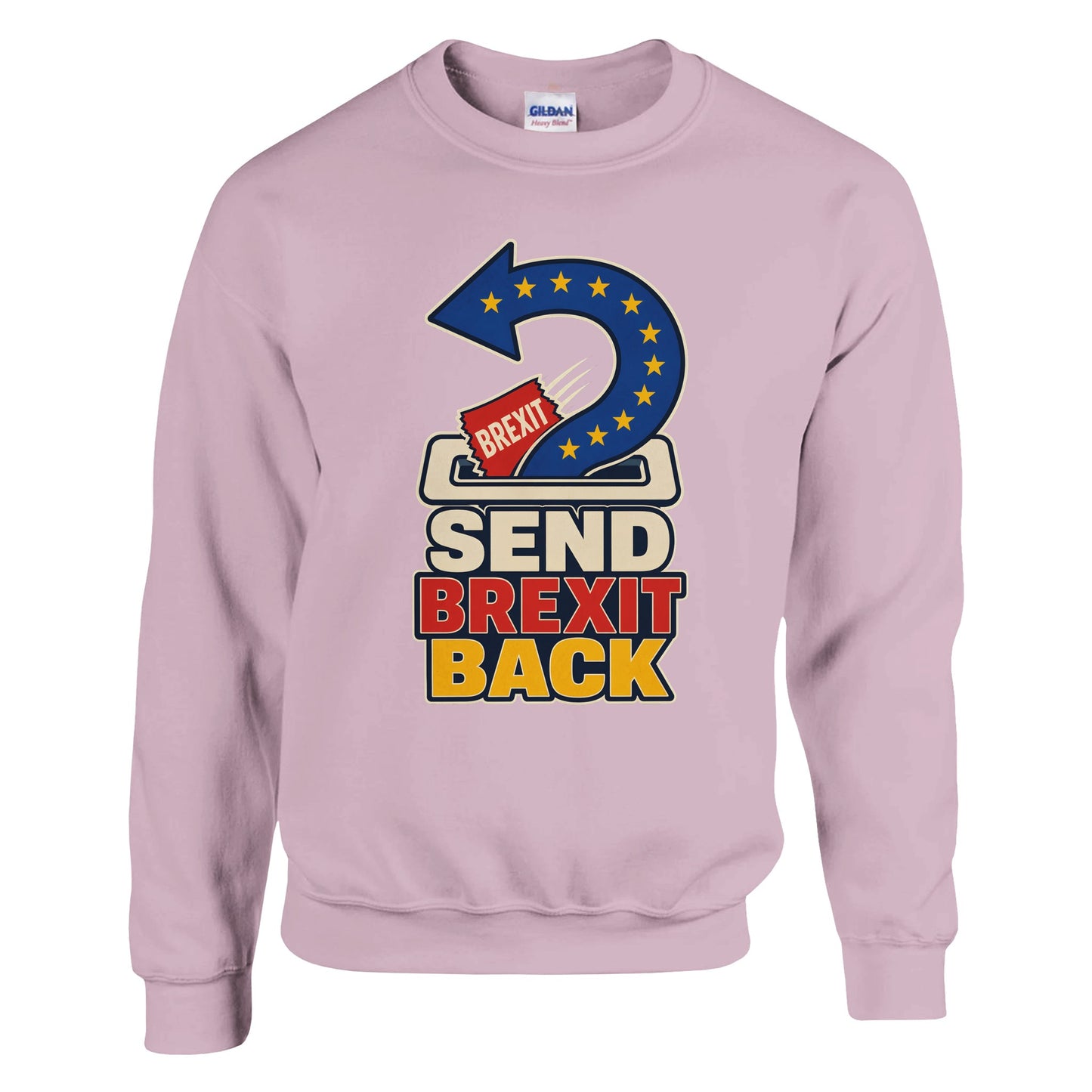 Send Brexit Back Pro-EU Graphic Sweatshirt — product view 5