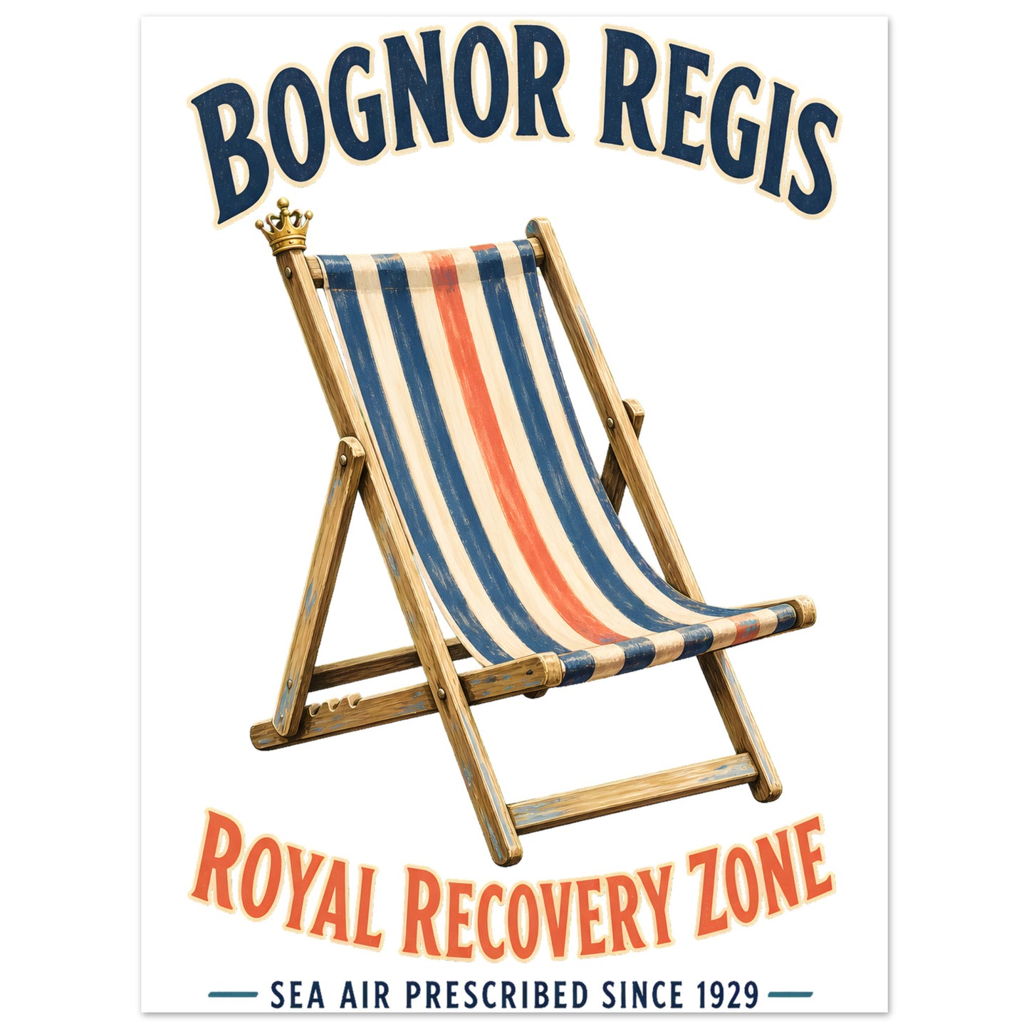 Bognor Regis Royal Recovery Zone Aluminium Print — product view 1