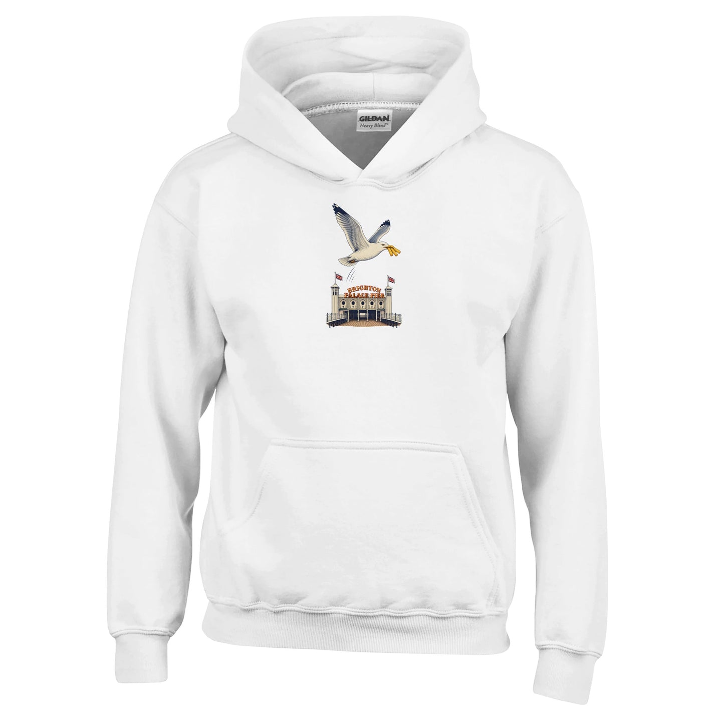 Brighton Palace Pier Chip Heist Kids' Hoodie — product view 1