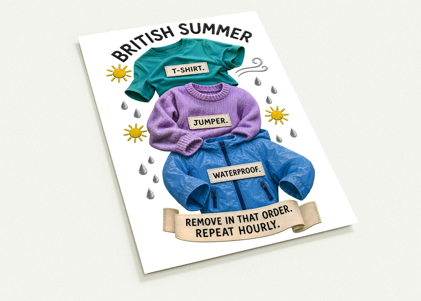 British Summer: Repeat Layers Hourly Postcard Pack — product view 2