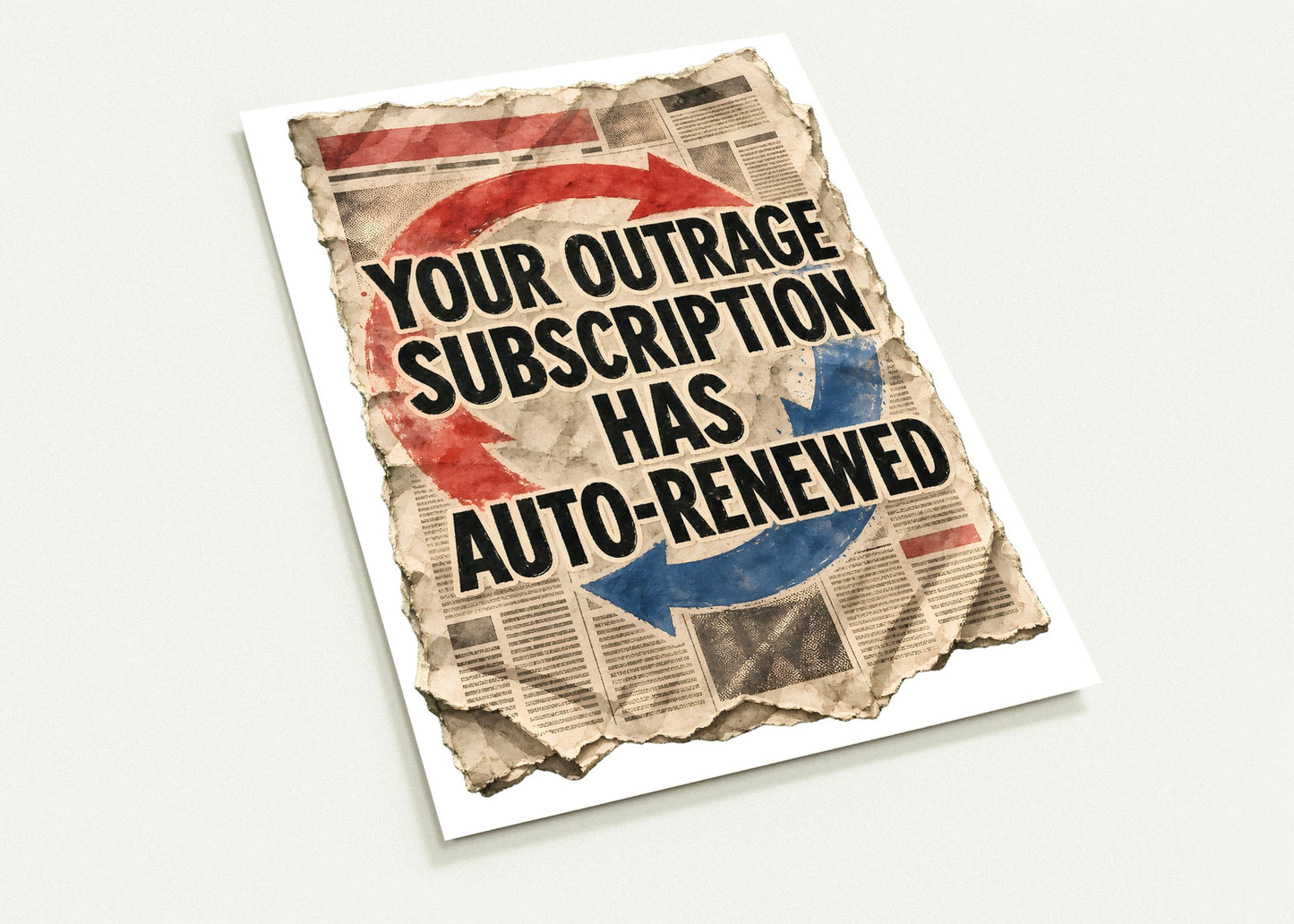 Your Outrage Subscription Has Auto-Renewed Postcard Pack — product view 2