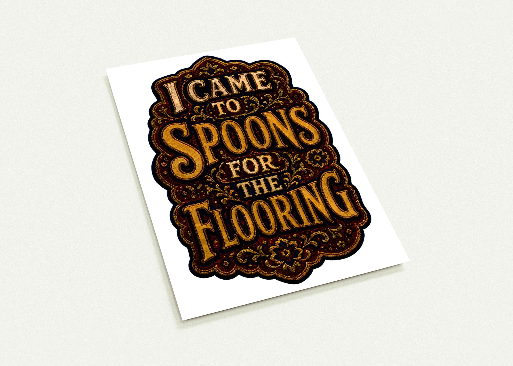 I Came to Spoons for the Flooring Postcard Pack — product view 3