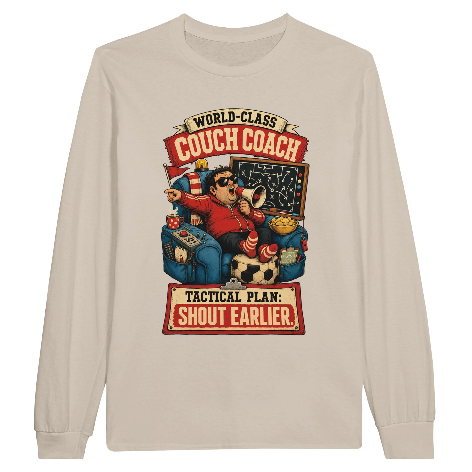 World-Class Couch Coach Long-Sleeve T-shirt — product view 3