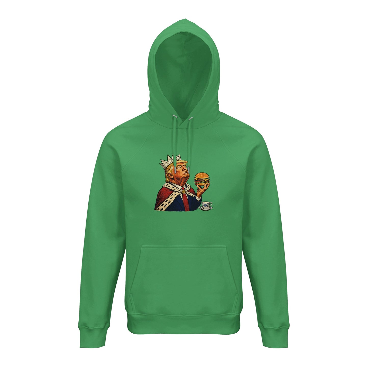 The Very Temporary Monarch — Trump Satire Hoodie — product view 6