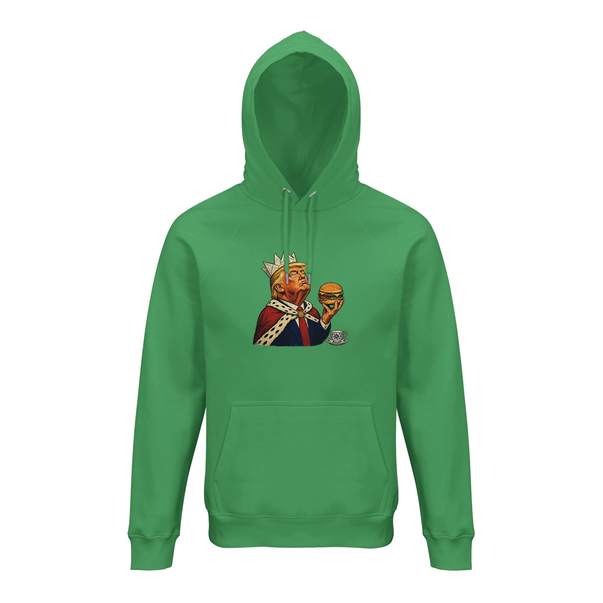 The Very Temporary Monarch — Trump Satire Hoodie — product view 6