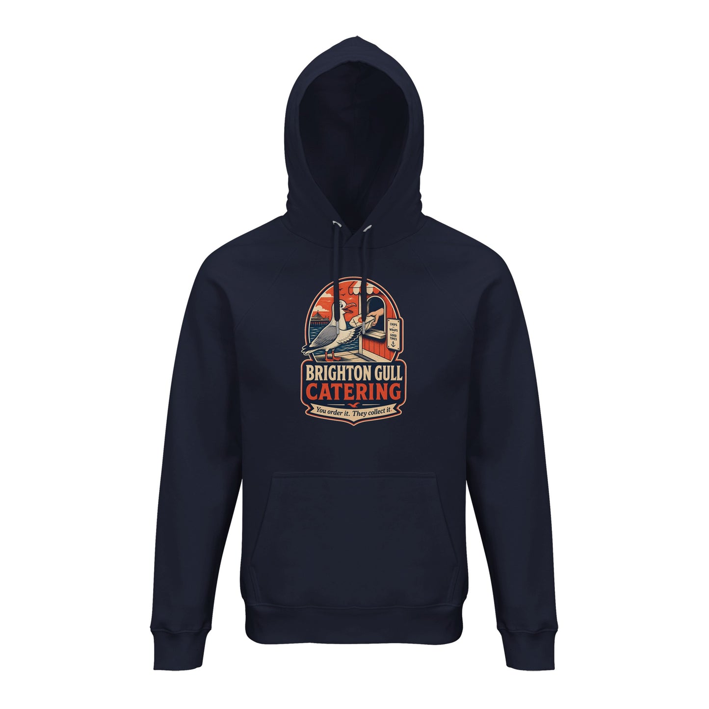 Brighton Gull Catering — Illustrated Hoodie — product view 5