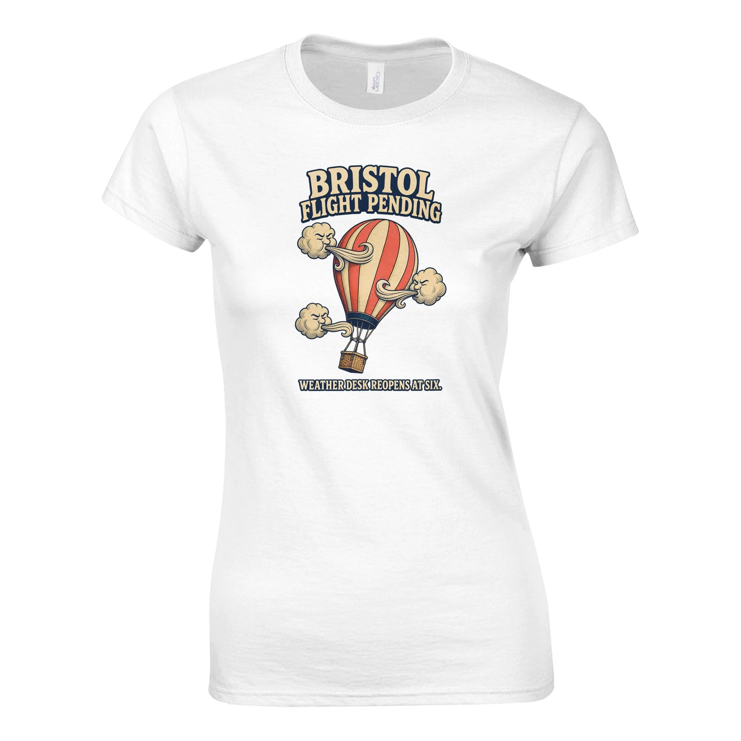 Bristol Flight Pending – Weather Desk Women's T-shirt — product view 1