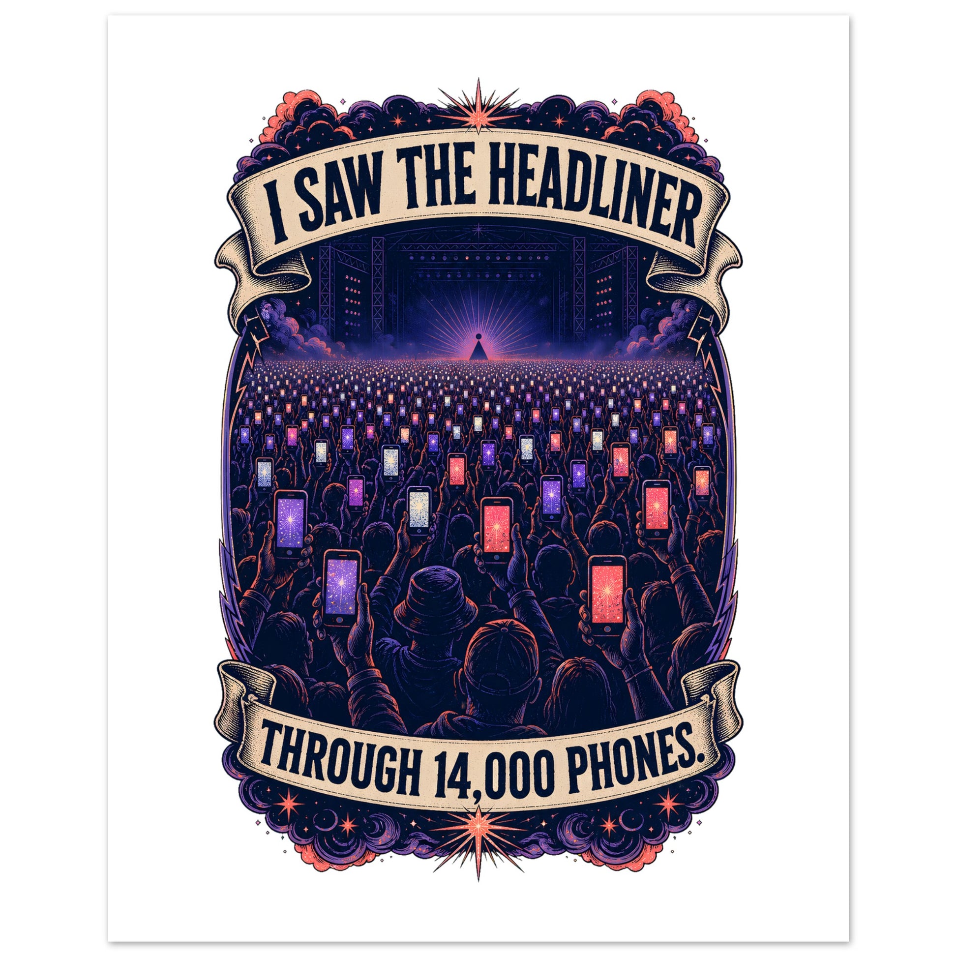 The Headliner Through 14,000 Phones Poster — product view 3