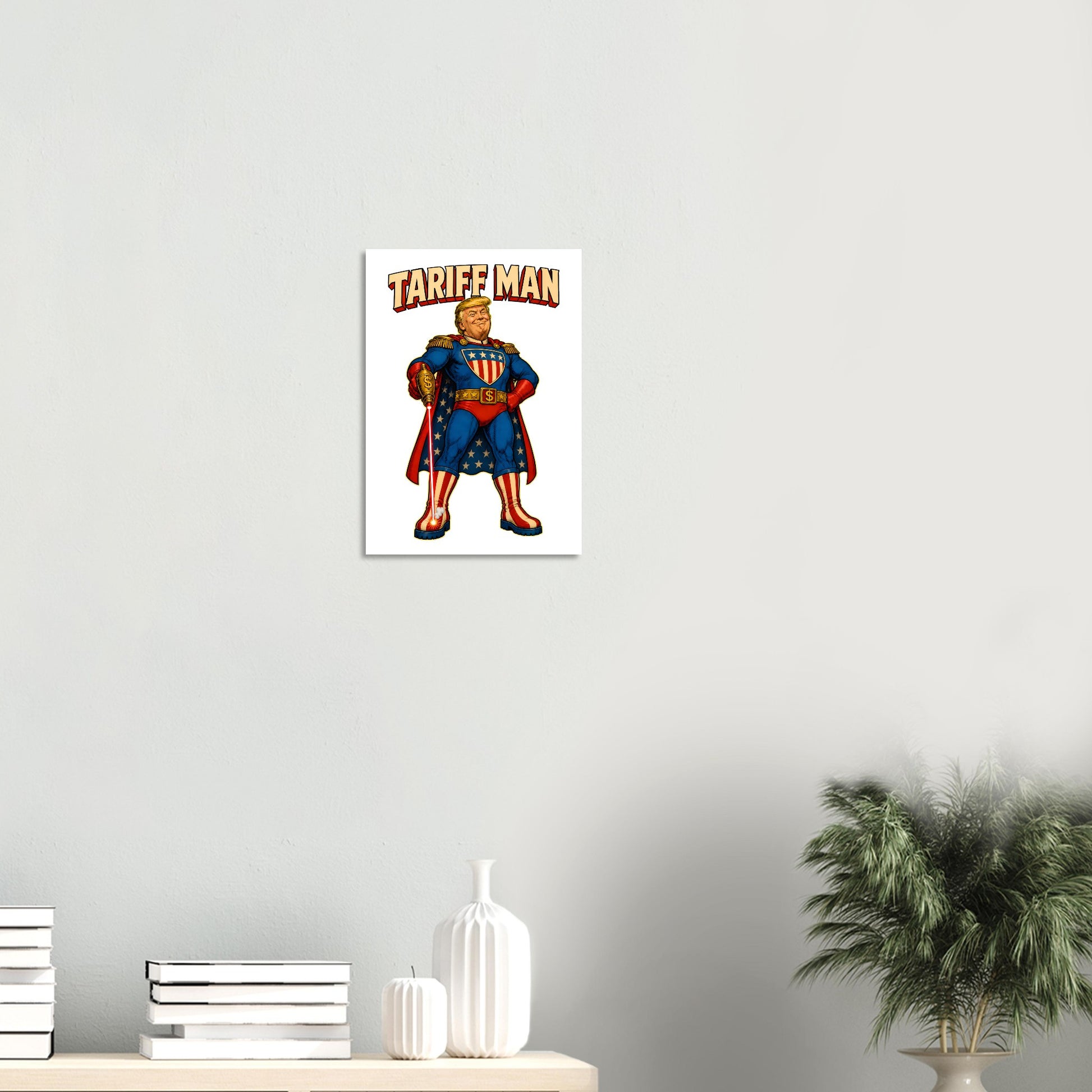 Tariff Man – Self-Shot Satire Poster — product view 8