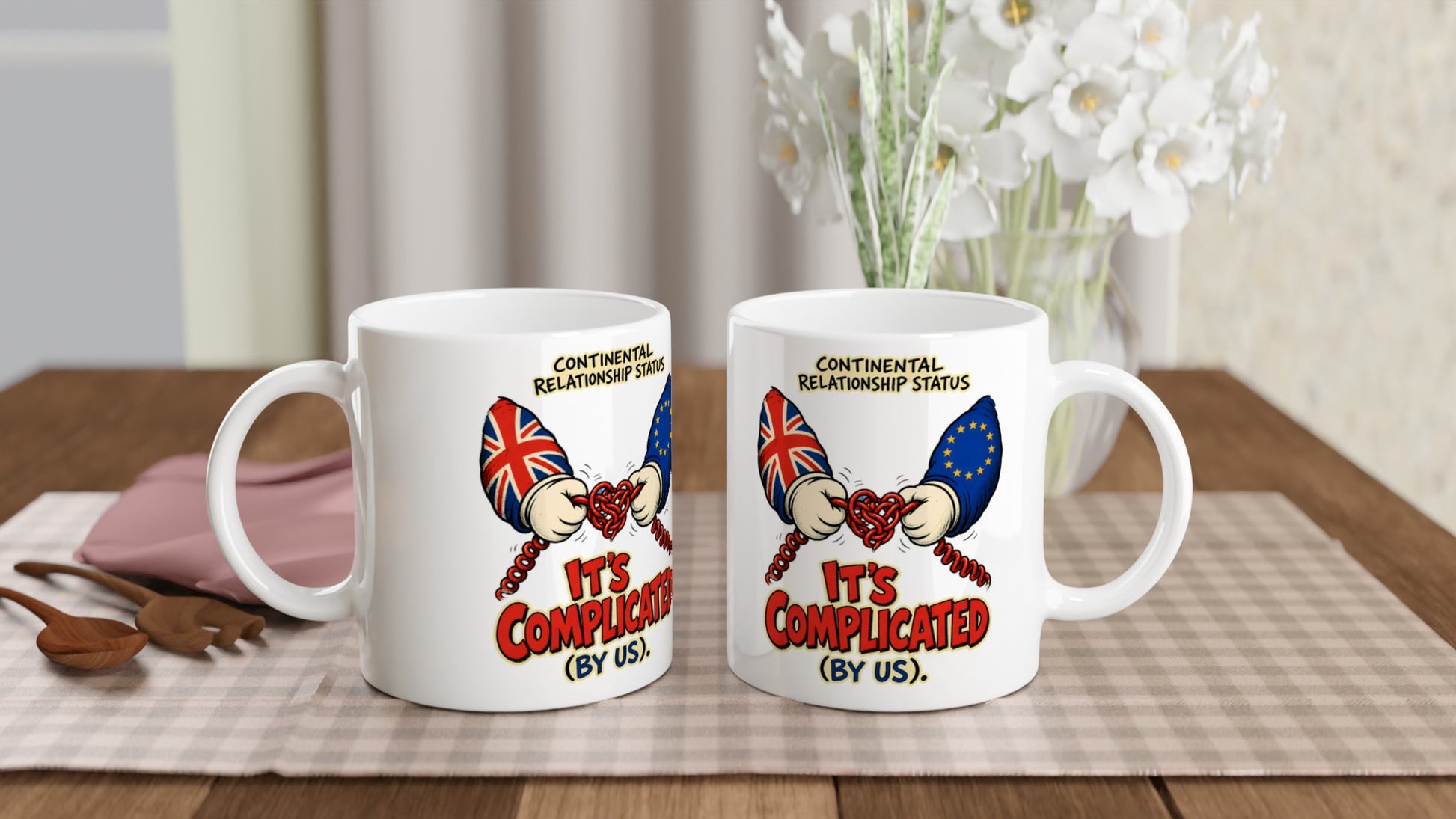 It's Complicated (By Us) UK–EU 1990s Cartoon Mug — product view 4