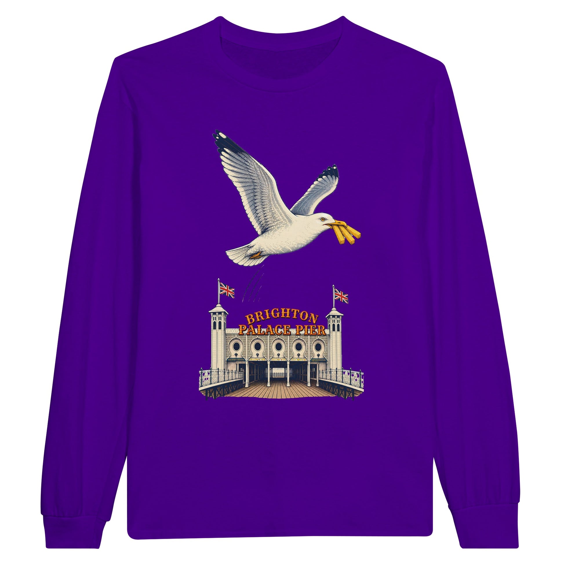 Brighton Palace Pier Chip Heist Long-Sleeve T-shirt — product view 13