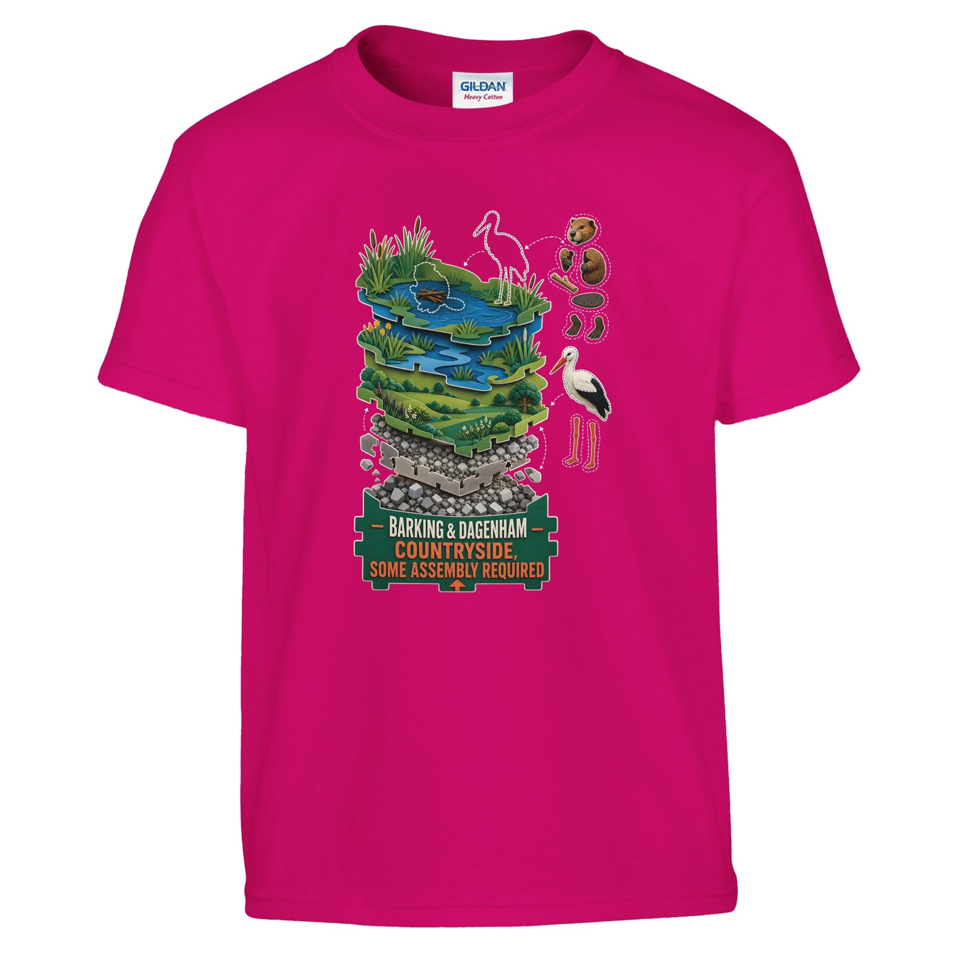 Barking & Dagenham Countryside Kids' T-shirt — product view 11