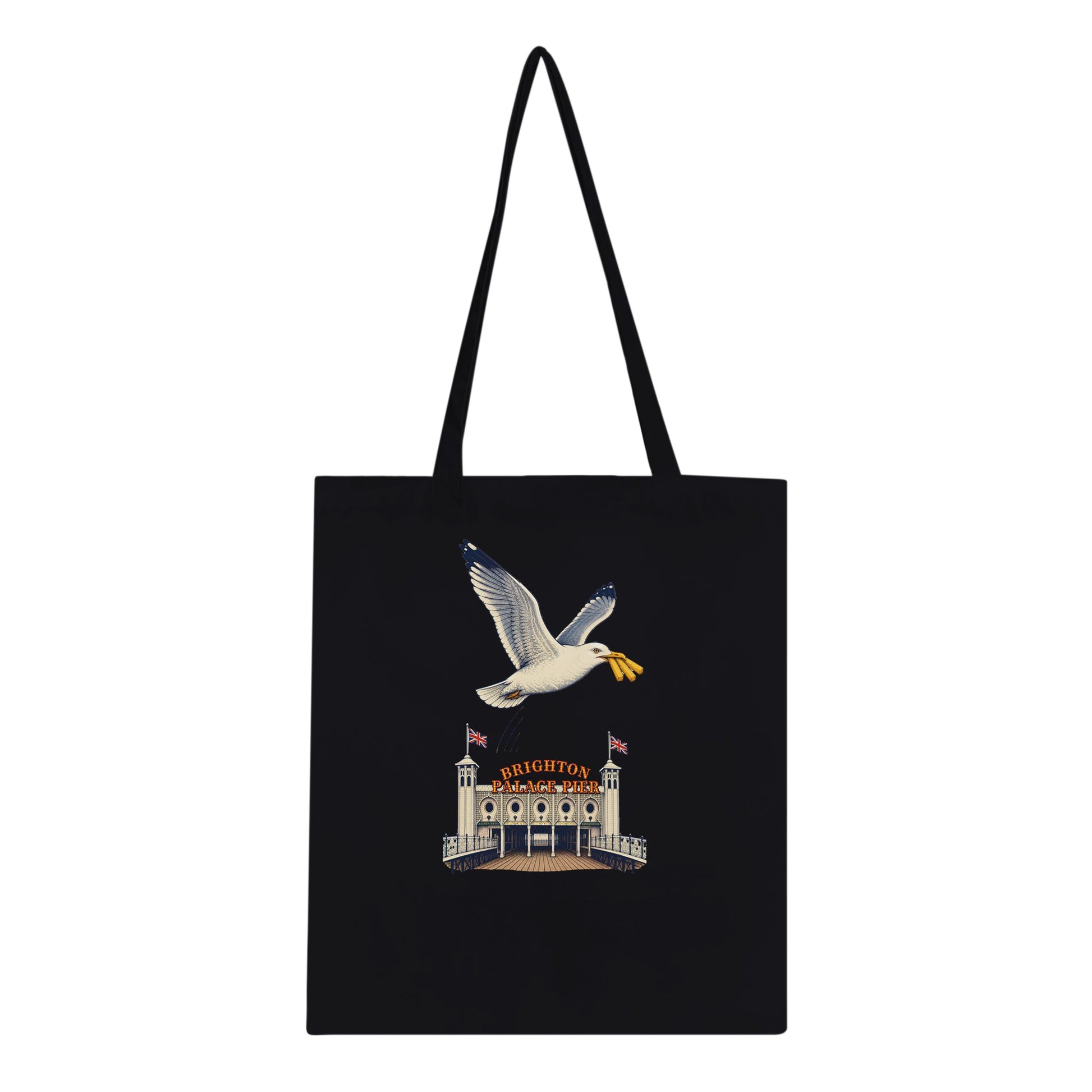 Brighton Palace Pier Chip Heist Tote Bag — product view 4