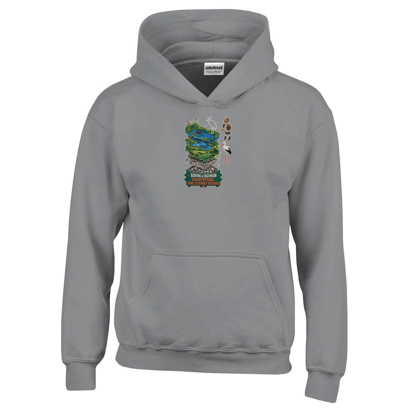 Barking & Dagenham Countryside Kids' Hoodie — product view 13