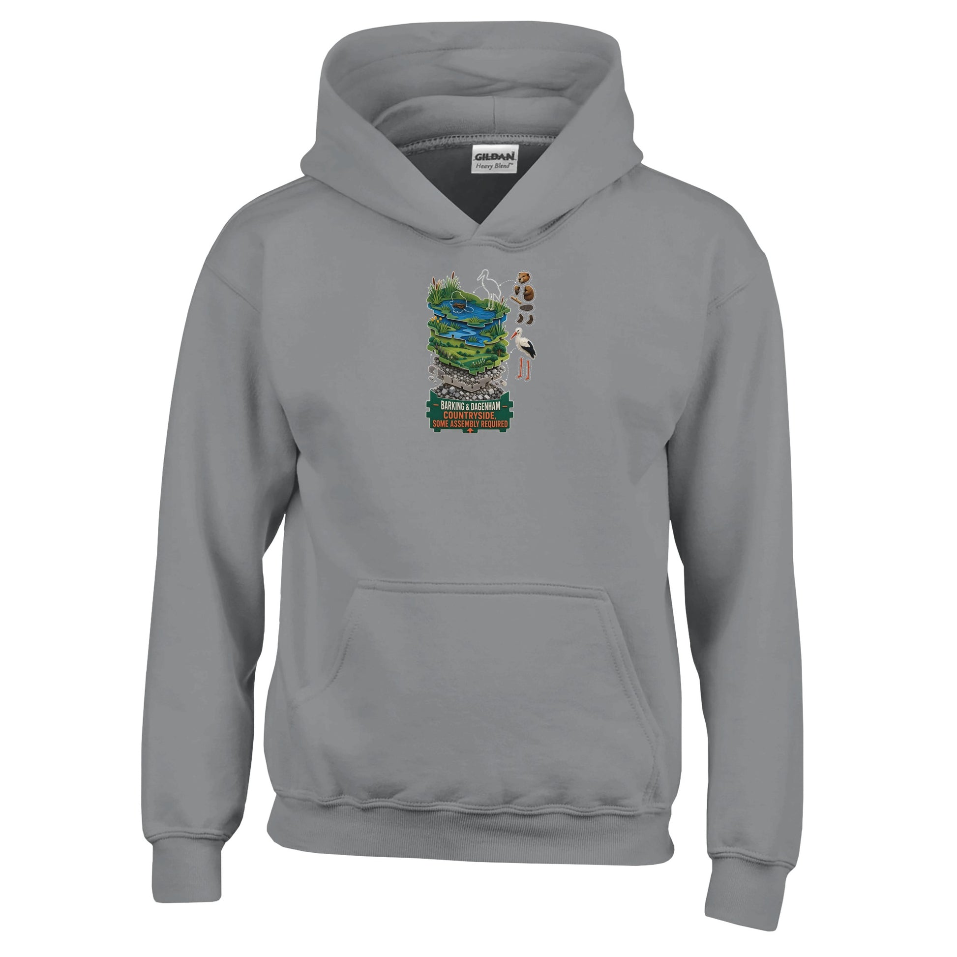 Barking & Dagenham Countryside Kids' Hoodie — product view 13