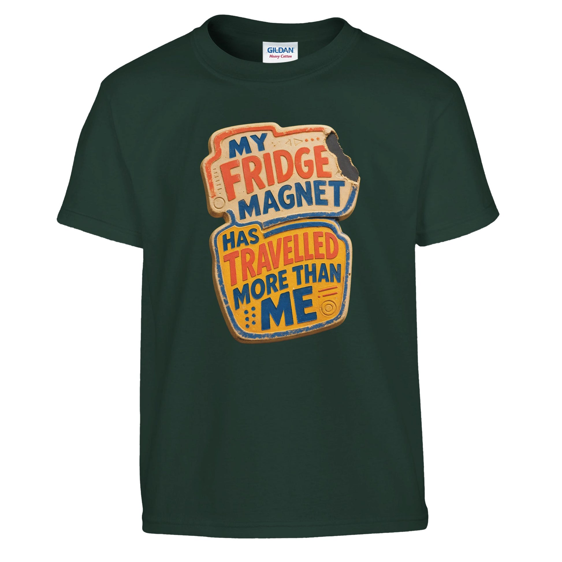 My Fridge Magnet Has Travelled More Than Me Kids' T-shirt — product view 13