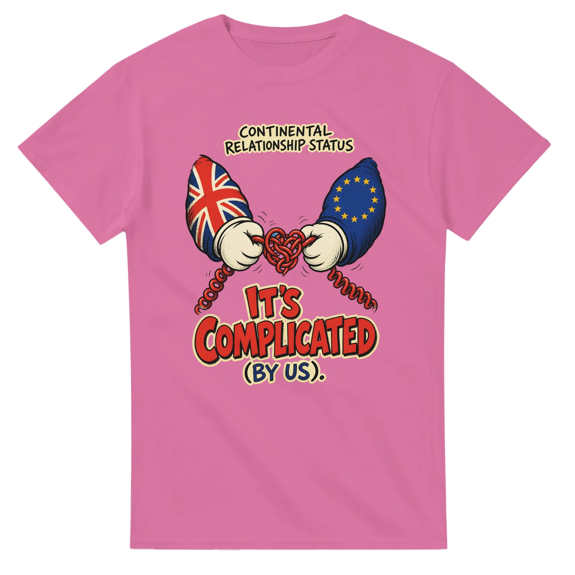 It's Complicated (By Us) UK–EU 1990s Cartoon T-shirt — product view 4